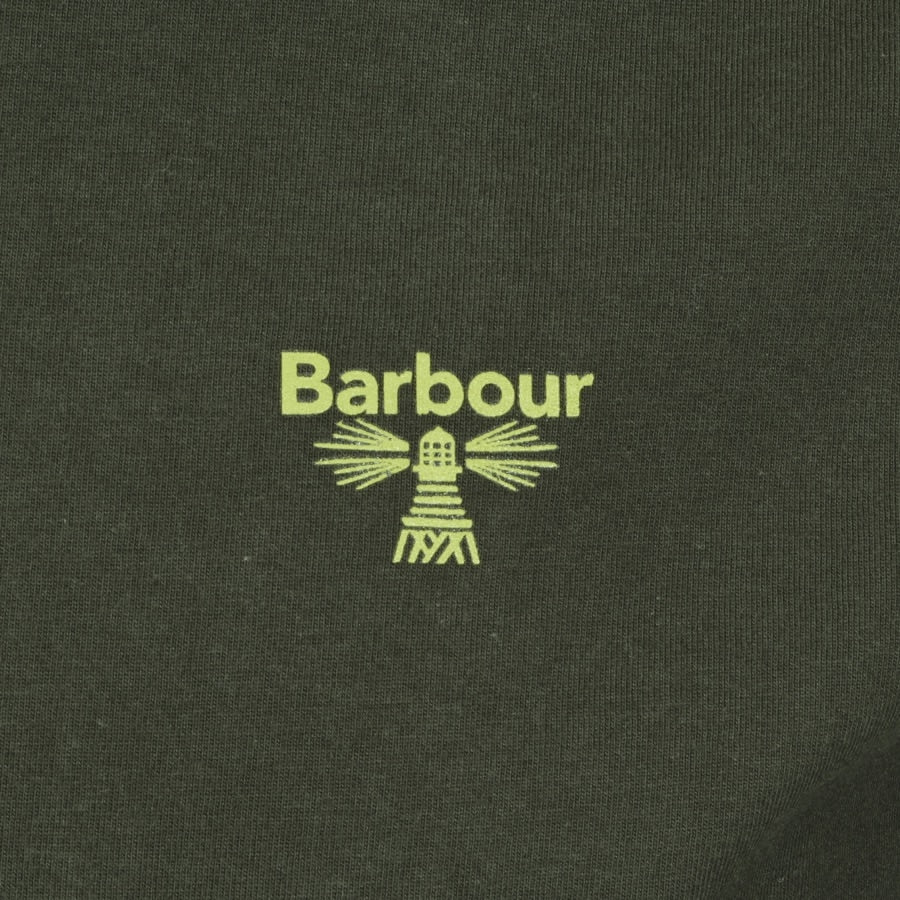 Alternative Image for ProductBarbour Beacon Long Sleeved T Shirt Green3